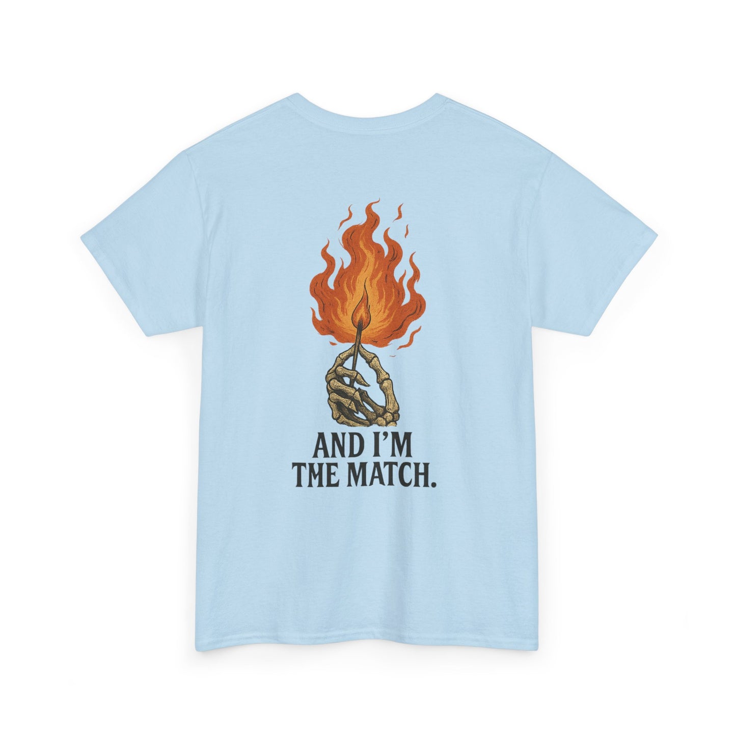Unisex Heavy Cotton Tee - "The World's On Fire" Graphic Tee