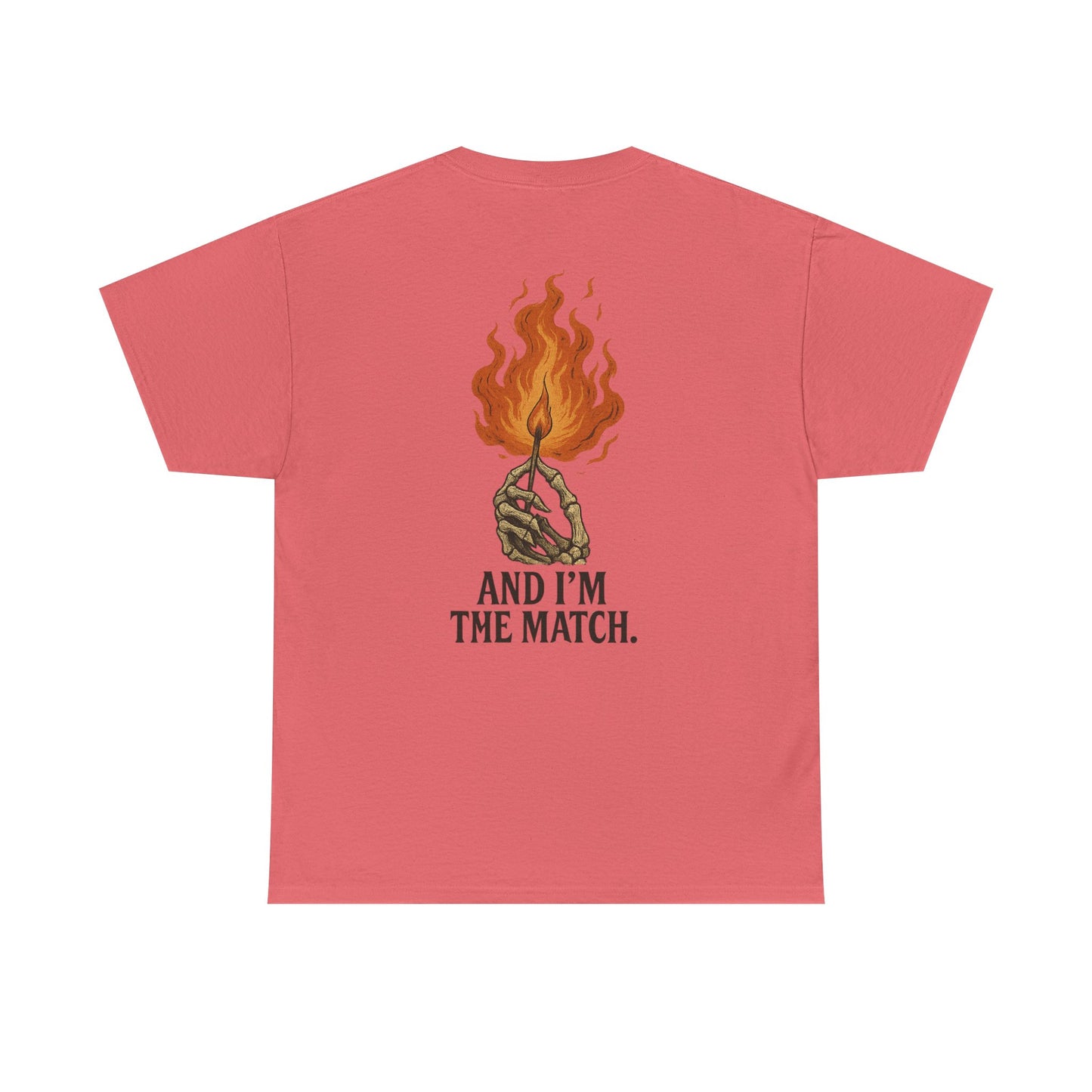 Unisex Heavy Cotton Tee - "The World's On Fire" Graphic Tee