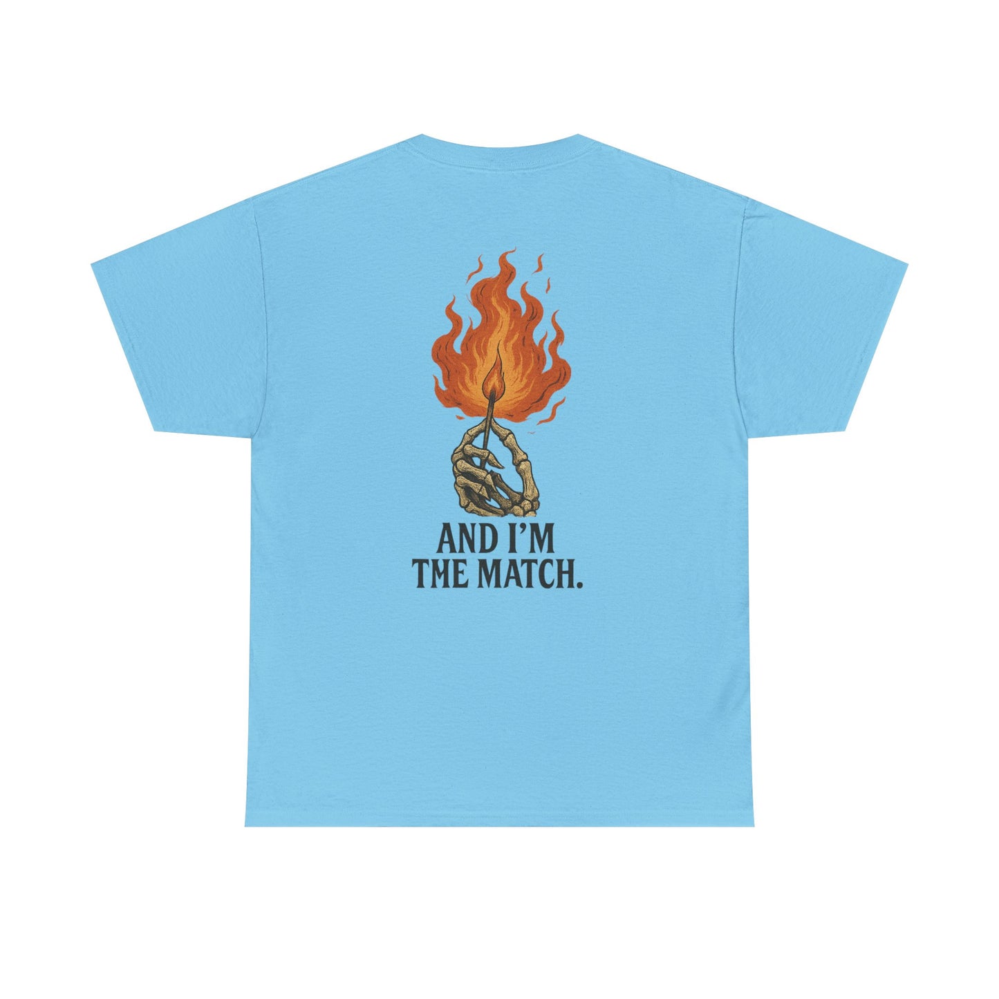 Unisex Heavy Cotton Tee - "The World's On Fire" Graphic Tee