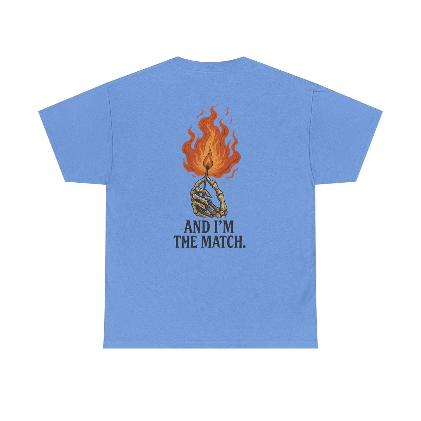 Unisex Heavy Cotton Tee - "The World's On Fire" Graphic Tee