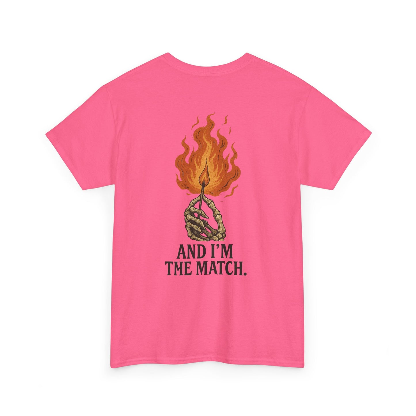 Unisex Heavy Cotton Tee - "The World's On Fire" Graphic Tee