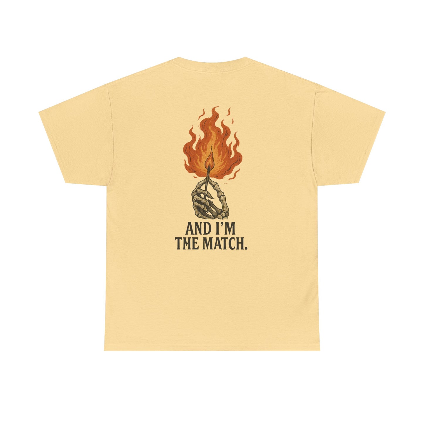 Unisex Heavy Cotton Tee - "The World's On Fire" Graphic Tee