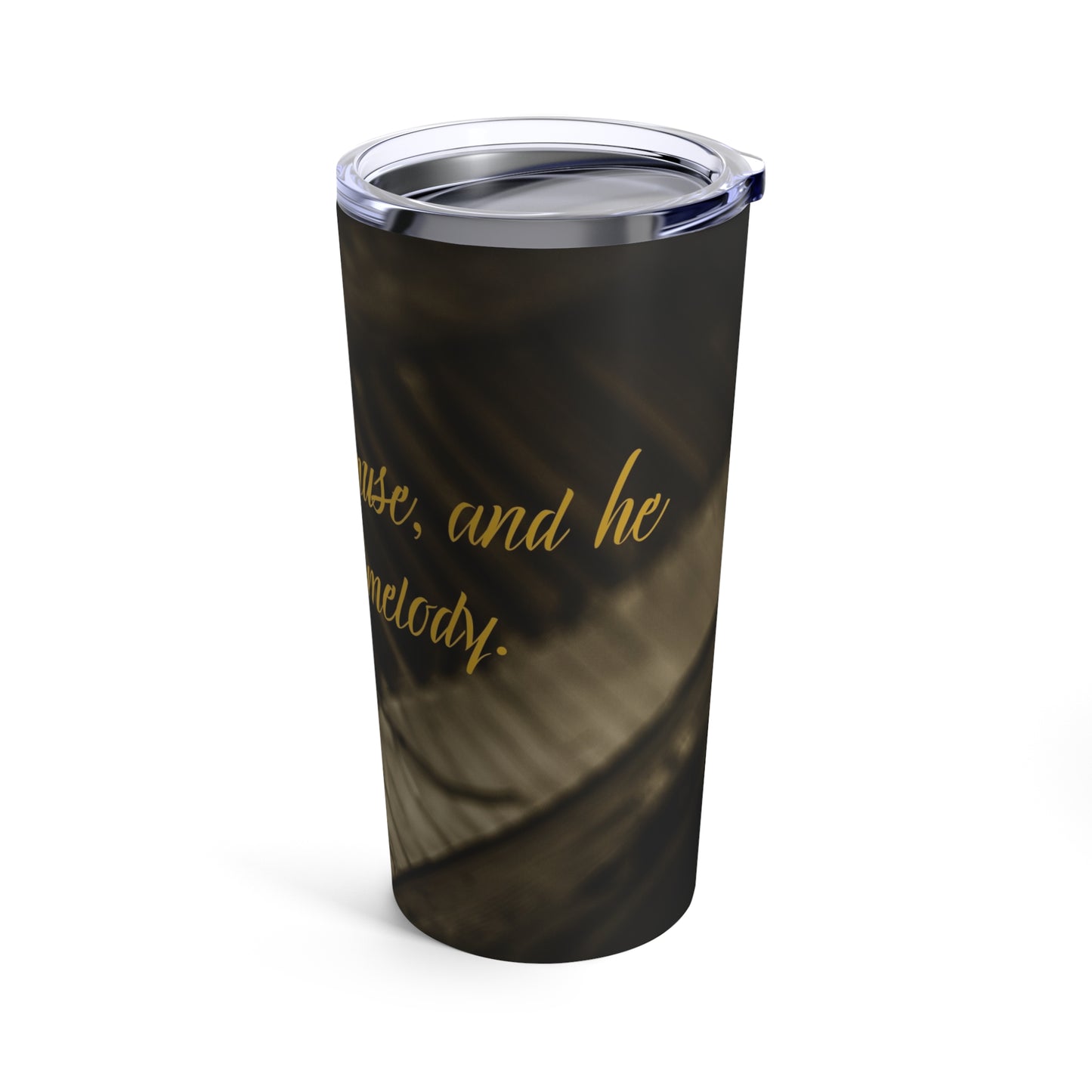 She Was His Muse Tumbler 20oz