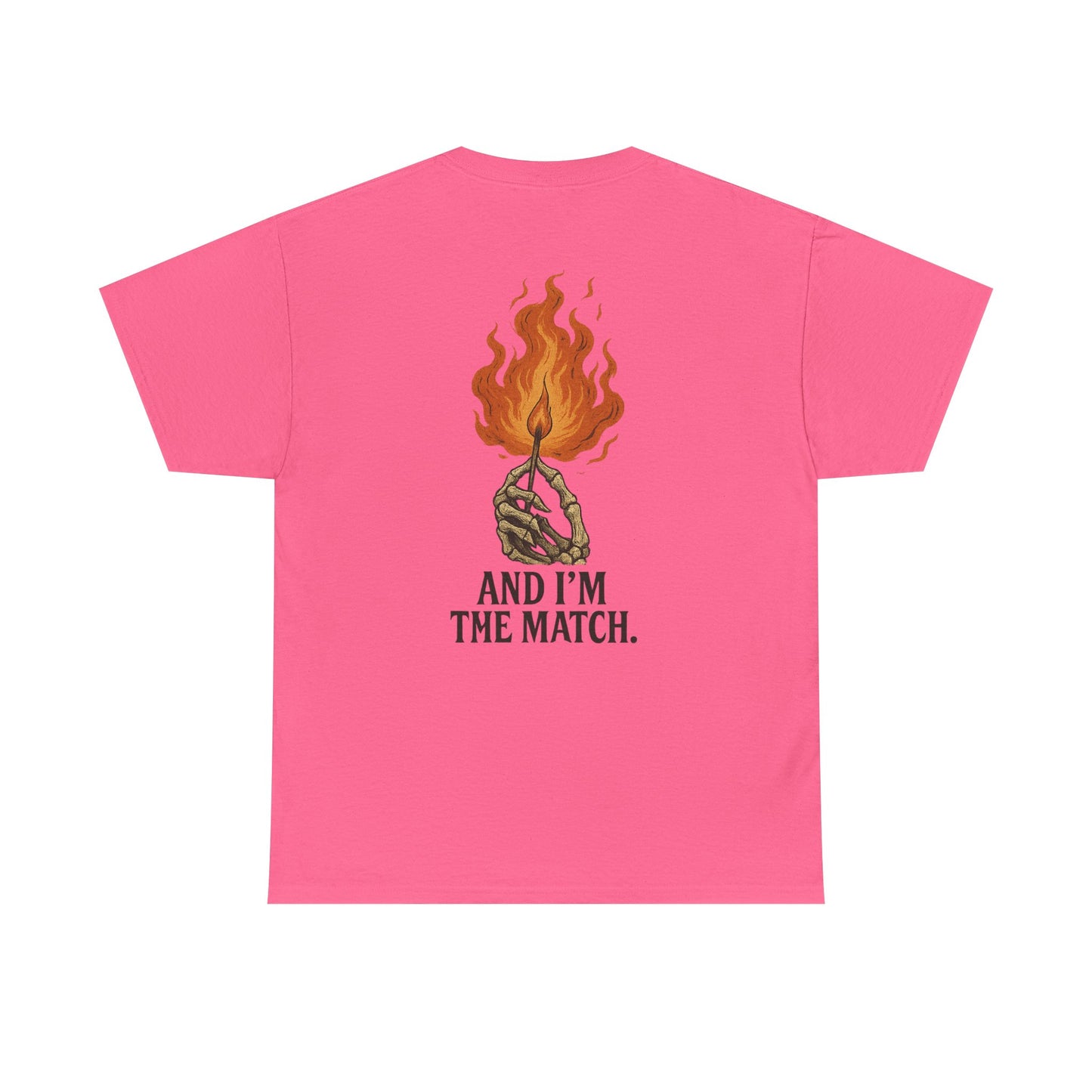 Unisex Heavy Cotton Tee - "The World's On Fire" Graphic Tee