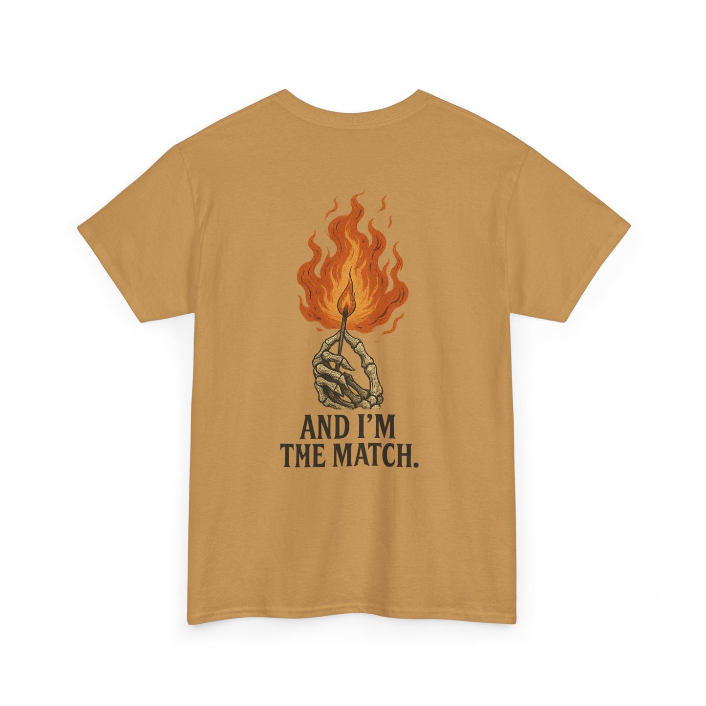Unisex Heavy Cotton Tee - "The World's On Fire" Graphic Tee