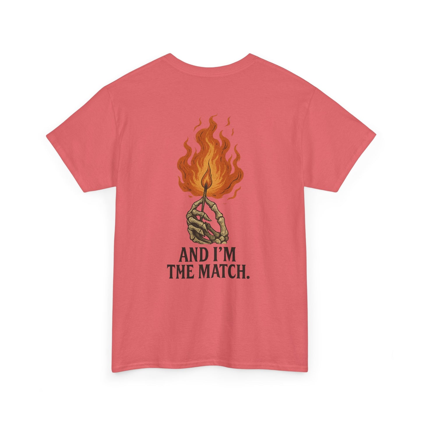Unisex Heavy Cotton Tee - "The World's On Fire" Graphic Tee