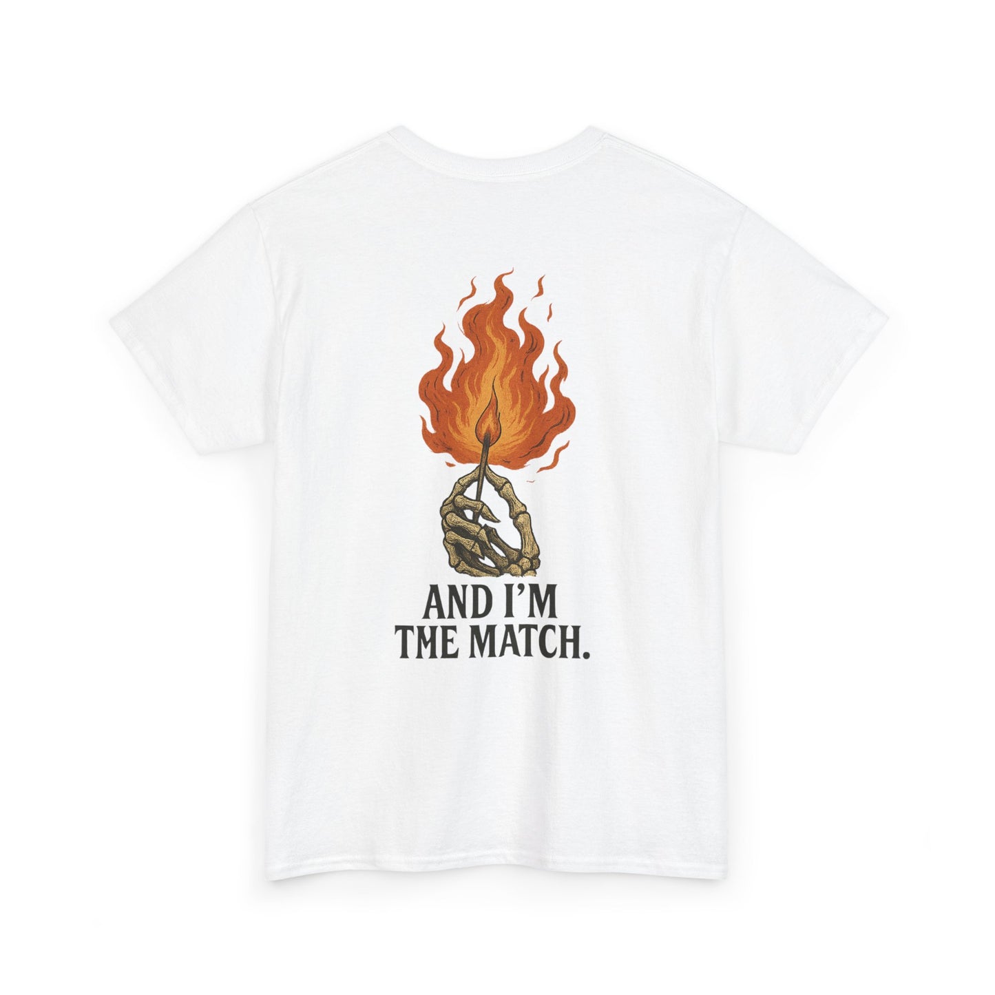 Unisex Heavy Cotton Tee - "The World's On Fire" Graphic Tee