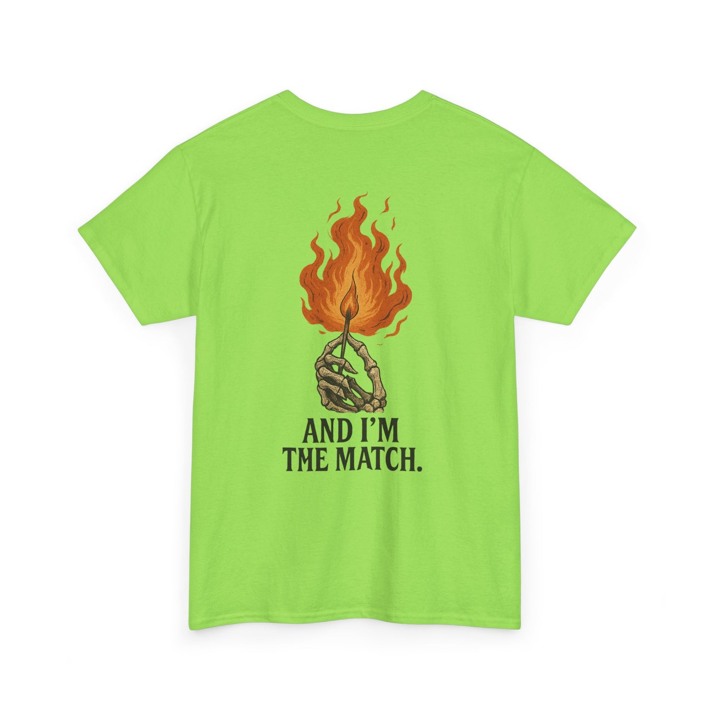Unisex Heavy Cotton Tee - "The World's On Fire" Graphic Tee