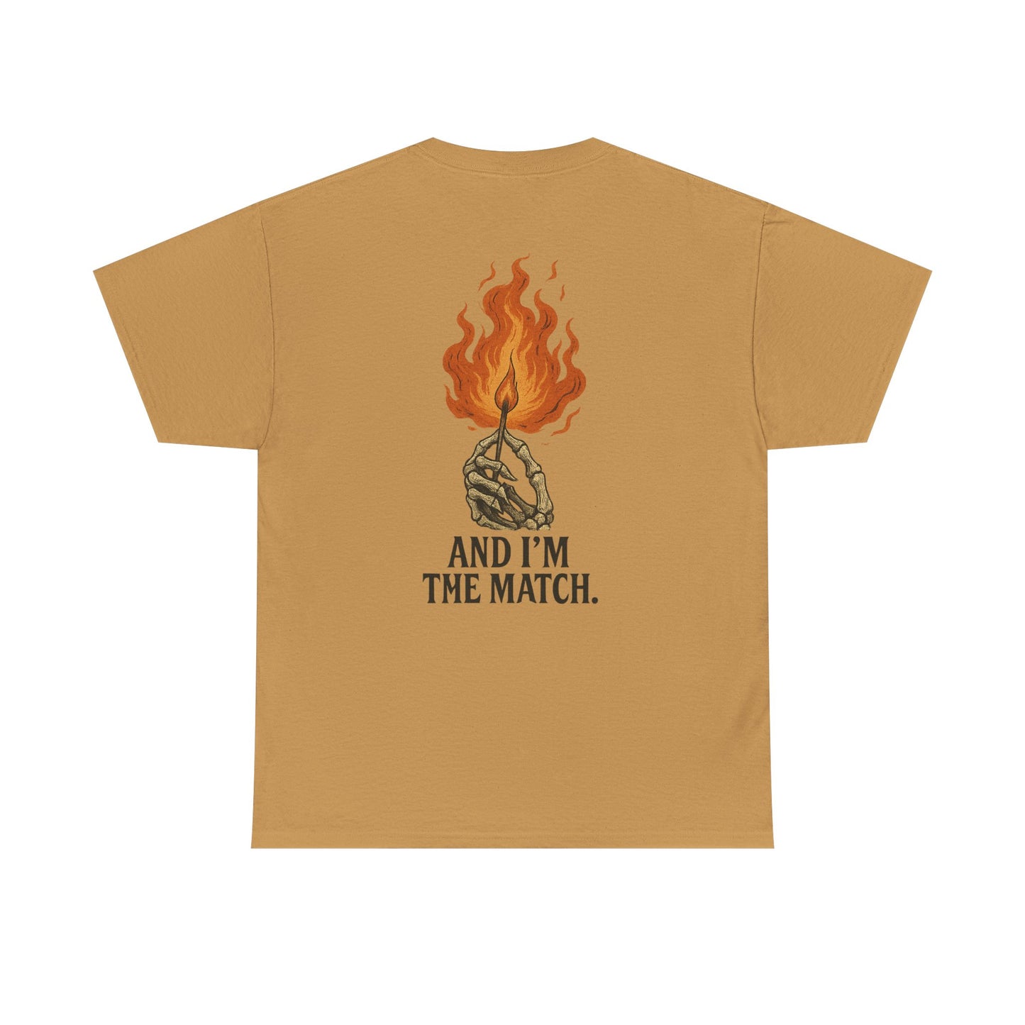 Unisex Heavy Cotton Tee - "The World's On Fire" Graphic Tee