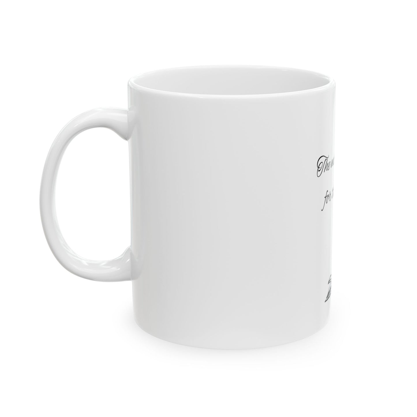 The World Was Hers For the Reading Ceramic Mug, (11oz)