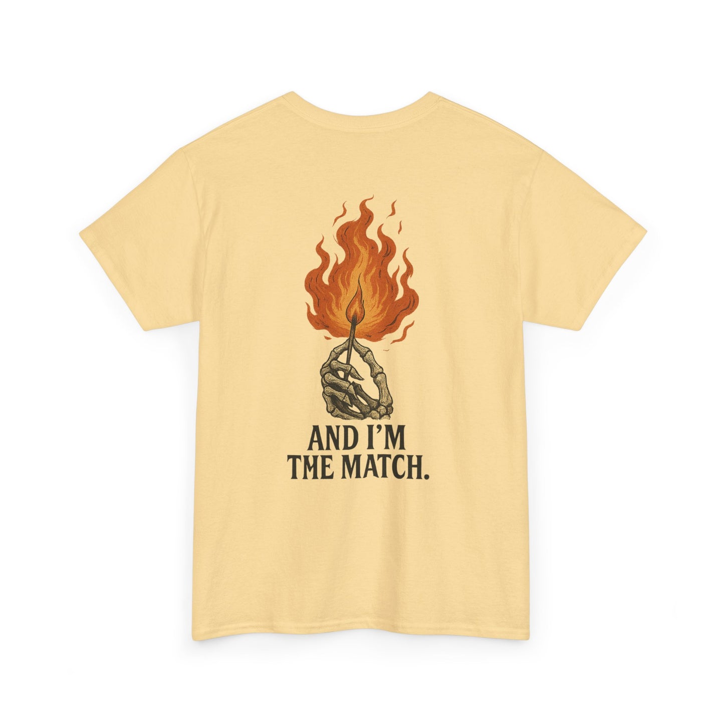 Unisex Heavy Cotton Tee - "The World's On Fire" Graphic Tee