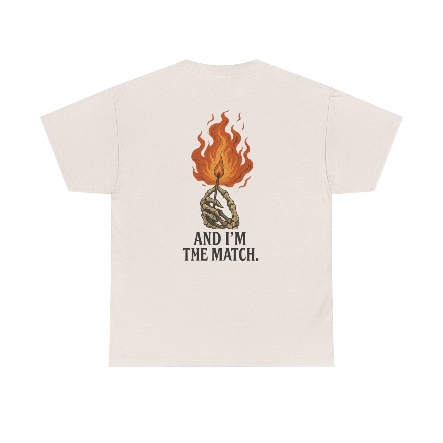 Unisex Heavy Cotton Tee - "The World's On Fire" Graphic Tee