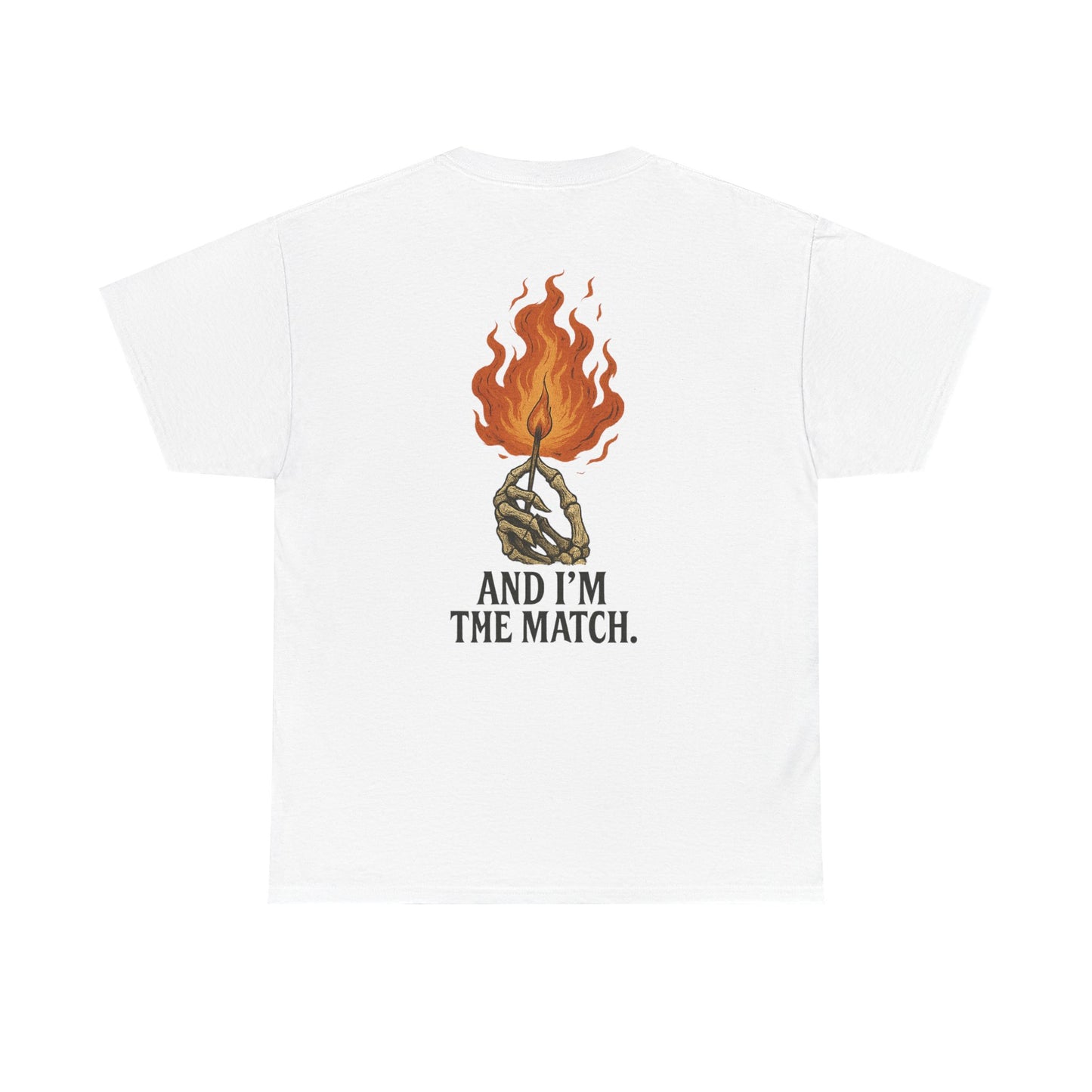 Unisex Heavy Cotton Tee - "The World's On Fire" Graphic Tee