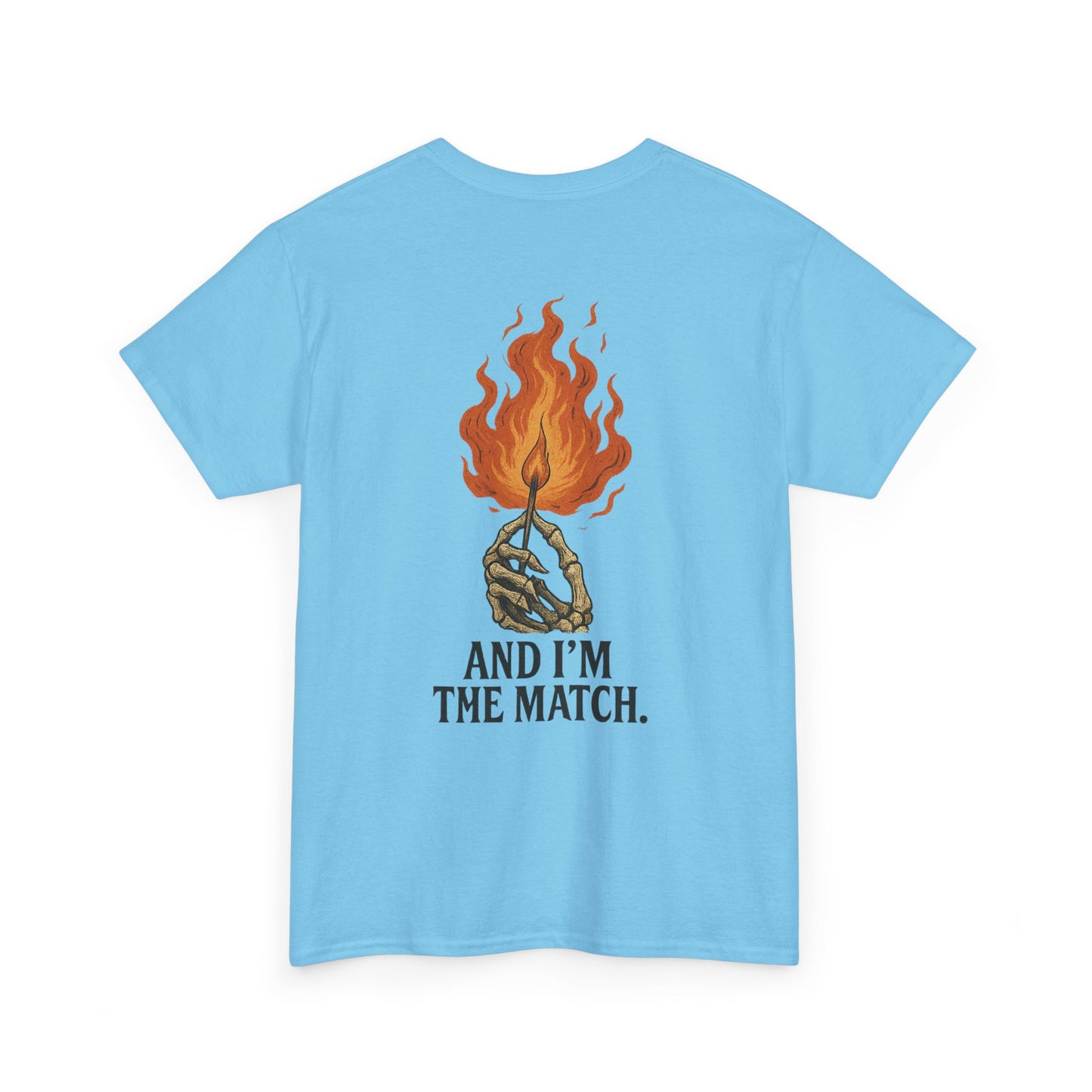 Unisex Heavy Cotton Tee - "The World's On Fire" Graphic Tee