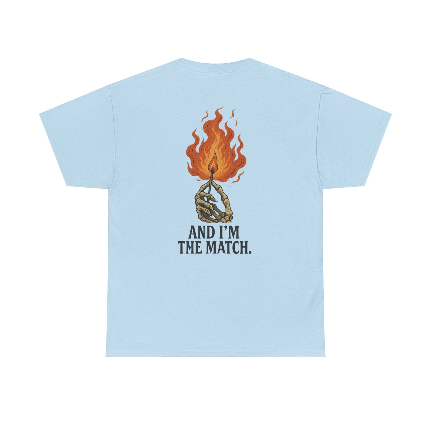 Unisex Heavy Cotton Tee - "The World's On Fire" Graphic Tee