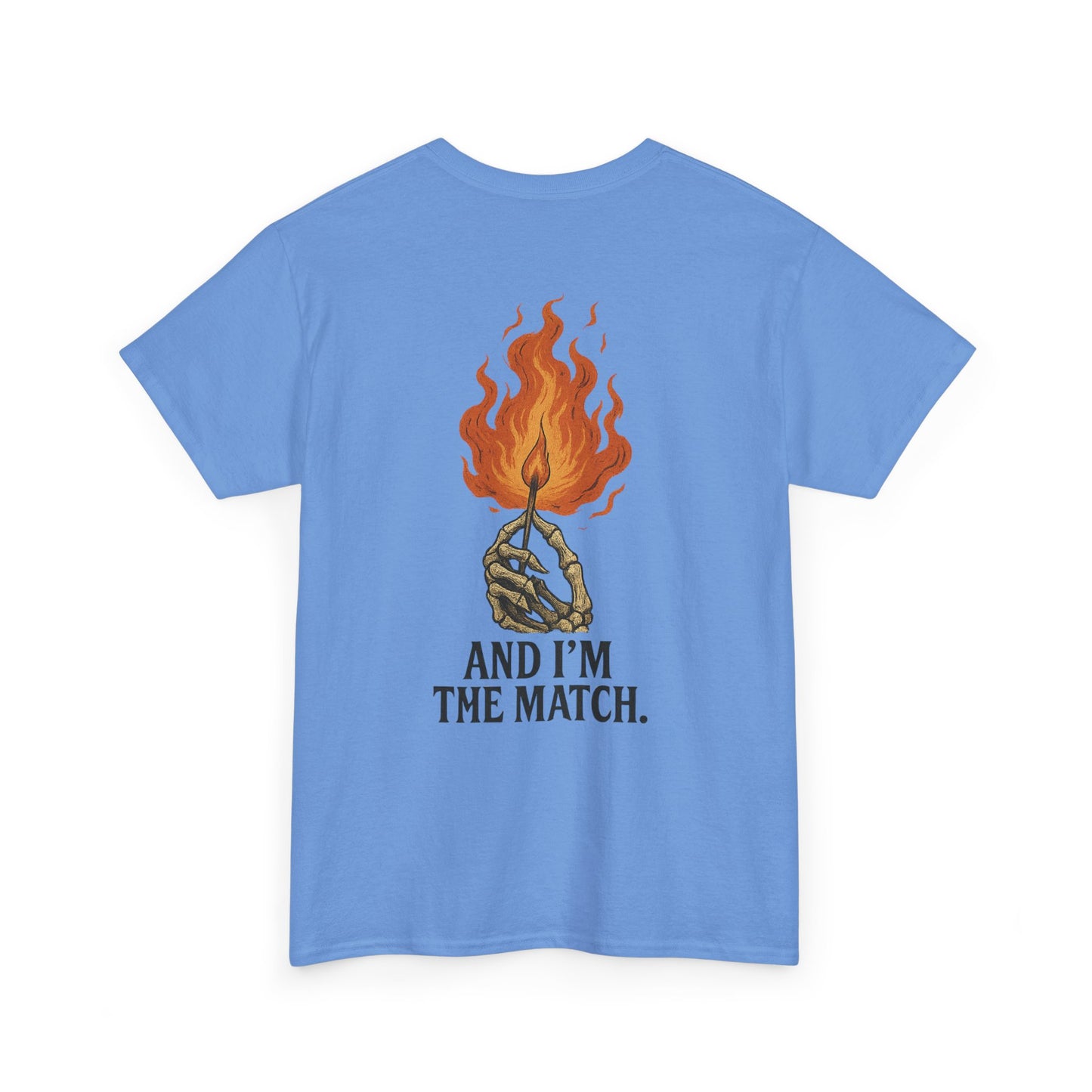Unisex Heavy Cotton Tee - "The World's On Fire" Graphic Tee