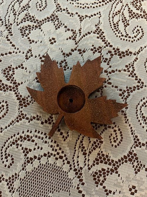 Fall Leaf Tea Light Holders (set of 4)