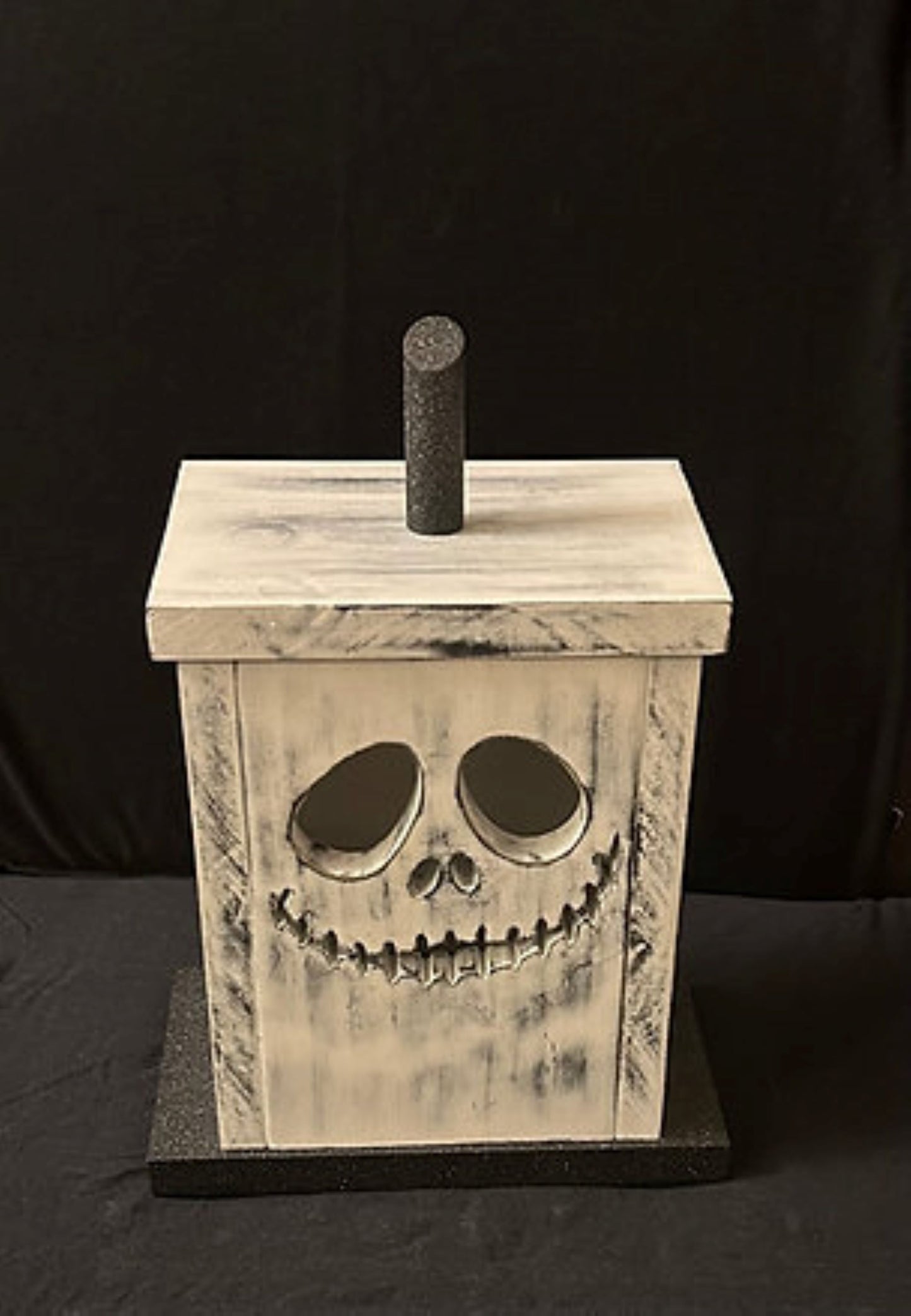 Jack Skellington Wooden Jack O' Lantern