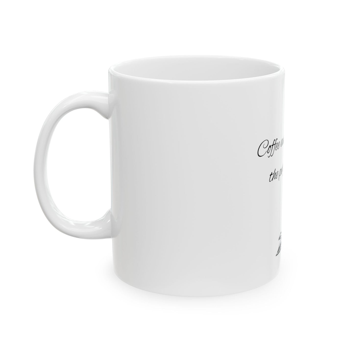Coffee and Books Make the Perfect Blend Ceramic Mug, (11oz)