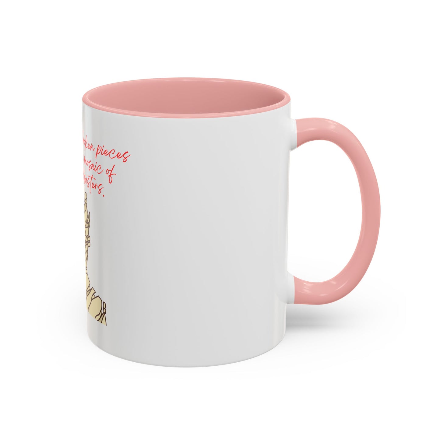 She Wore Her Broken Pieces Accent Coffee Mug (11oz)