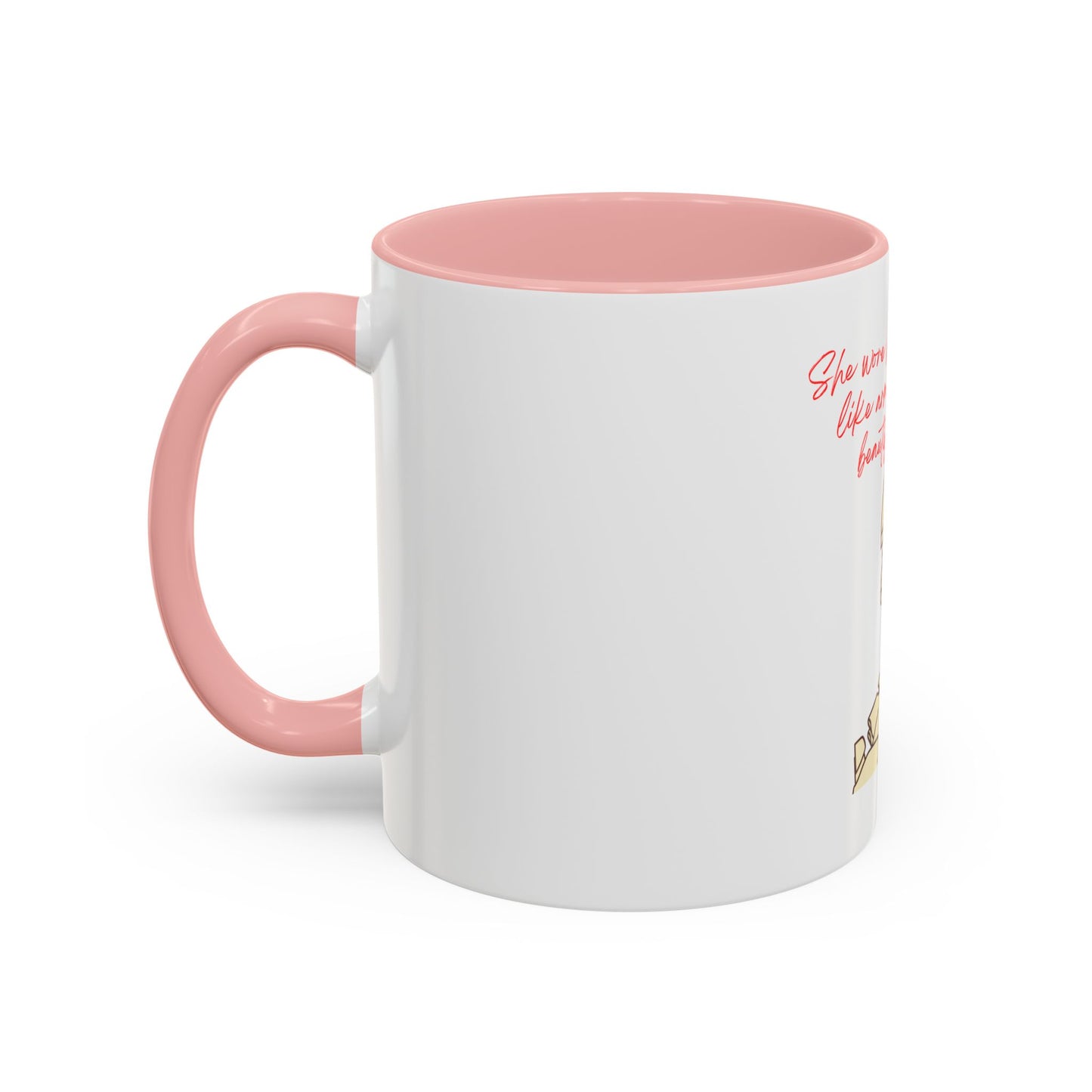 She Wore Her Broken Pieces Accent Coffee Mug (11oz)