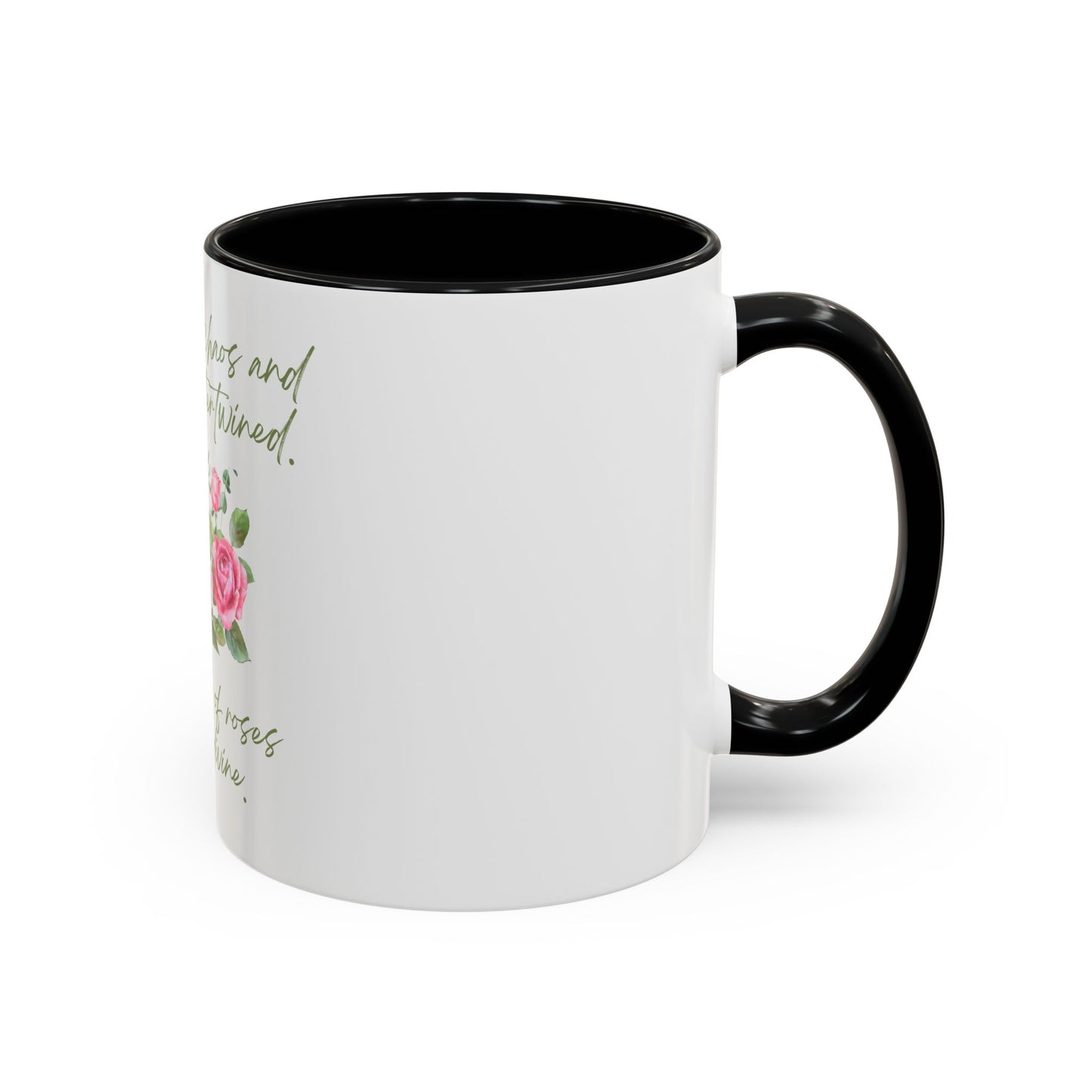 She Was Chaos and Beauty Accent Coffee Mug (11oz)