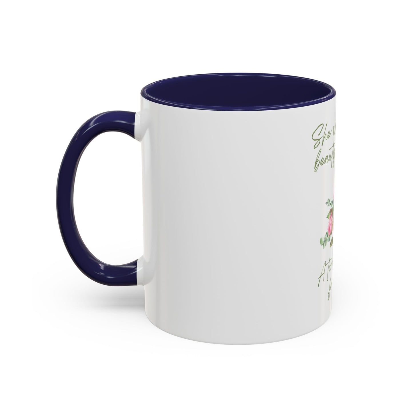 She Was Chaos and Beauty Accent Coffee Mug (11oz)