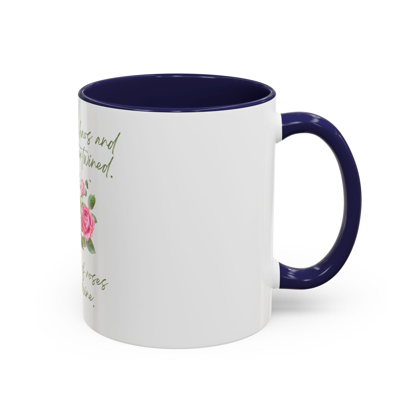 She Was Chaos and Beauty Accent Coffee Mug (11oz)