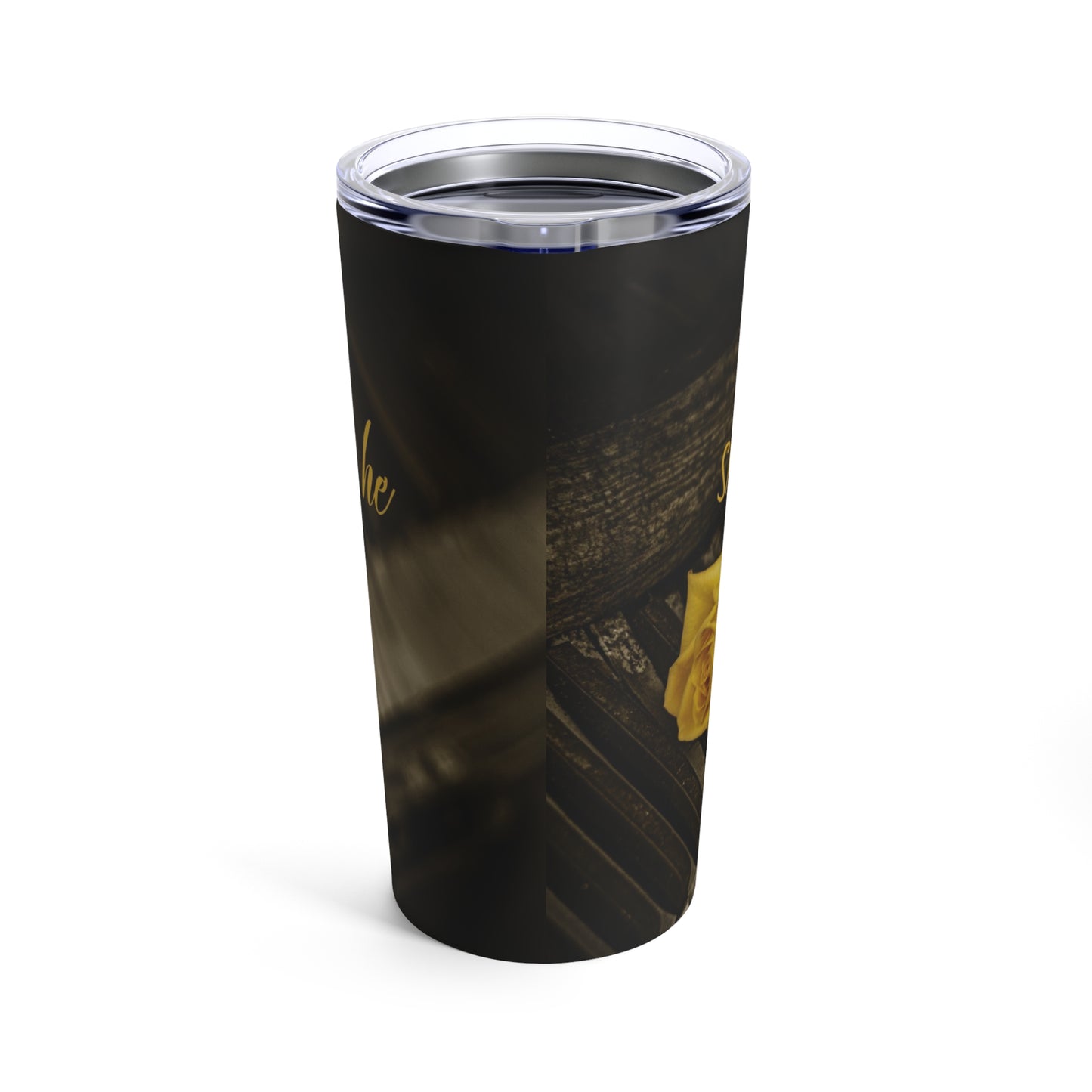 She Was His Muse Tumbler 20oz