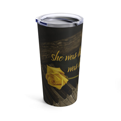 She Was His Muse Tumbler 20oz