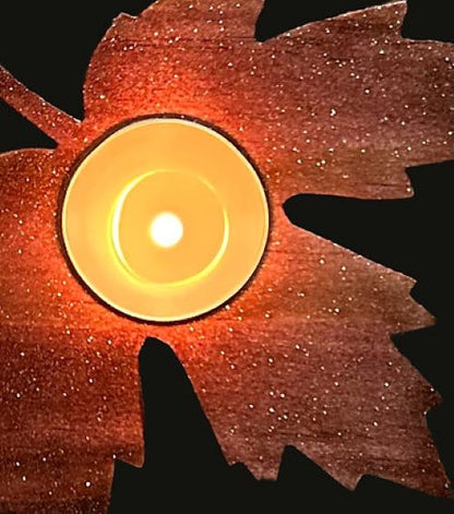 Fall Leaf Tea Light Holders (set of 4)