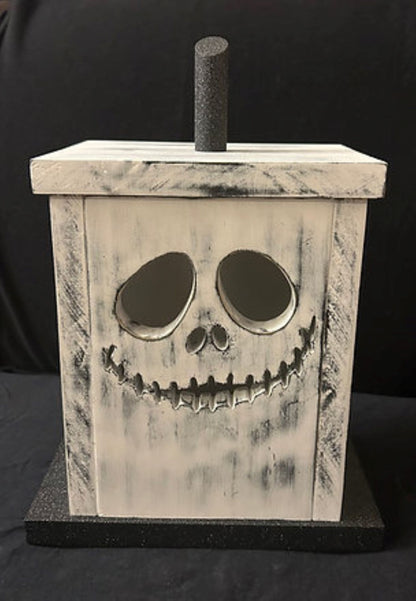 Jack Skellington Wooden Jack O' Lantern