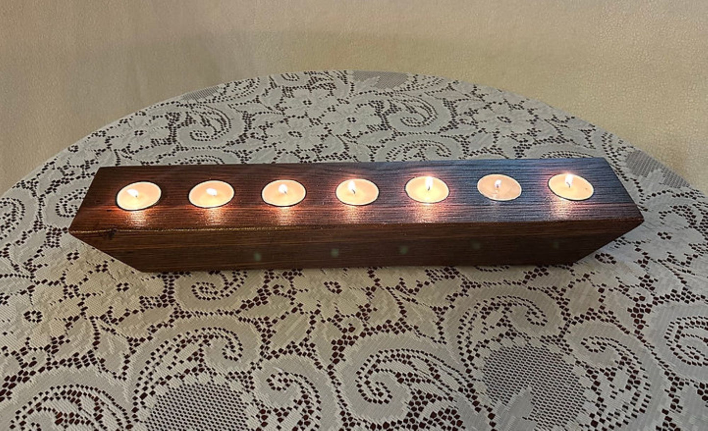 Reclaimed Barnwood Tealight Holders (7)