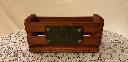 Rustic Centerpiece Box w/ 3 decorative Jars